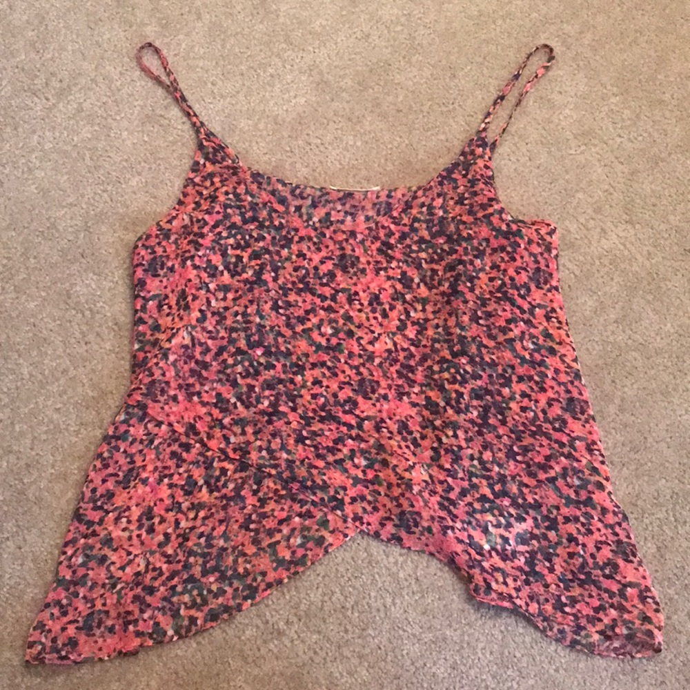 Colorful open back top